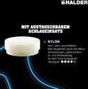4000811659 - Detailbild_Schonhammerkopf SUPERCRAFT Kopf-D.100mm Nyl.weiß hart HALDER