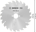 4000815429 - Detailbild4_Kreissägeblatt PRO Wood AD 190mm Z.24 WZ Bohr.30mm Schnitt-B.2,6mm