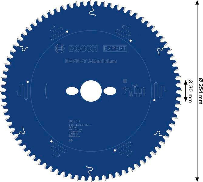 4000815473 - Detailbild2_Kreissägeblatt EXPERT for Alu.AD 254mm Z.80 HLTCG Bohr.30mm Schnitt-B.2,8mm