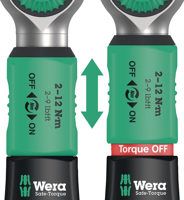 4000822455 - Detailbild4_Drehmomentschlüssel Safe-Torque A 2 Drehmomentschlüssel 1/4 Zoll 2-12 Nm WERA