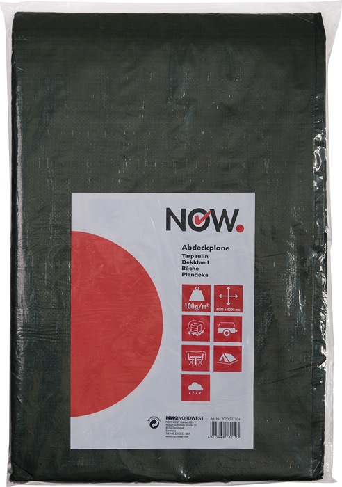 [2000227107] NOW Gewebeplane Multi Tarp (10000 mm, 100 g/m², Multi Tarp, 6000 mm, 60 qm)