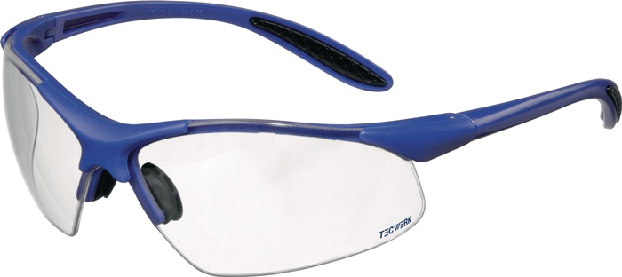 [2000370080] TECWERK Schutzbrille DAYLIGHT PREMIUM (Bügel dunkelblau, Scheibe klar, 2C-1,2 AS 1 FT)