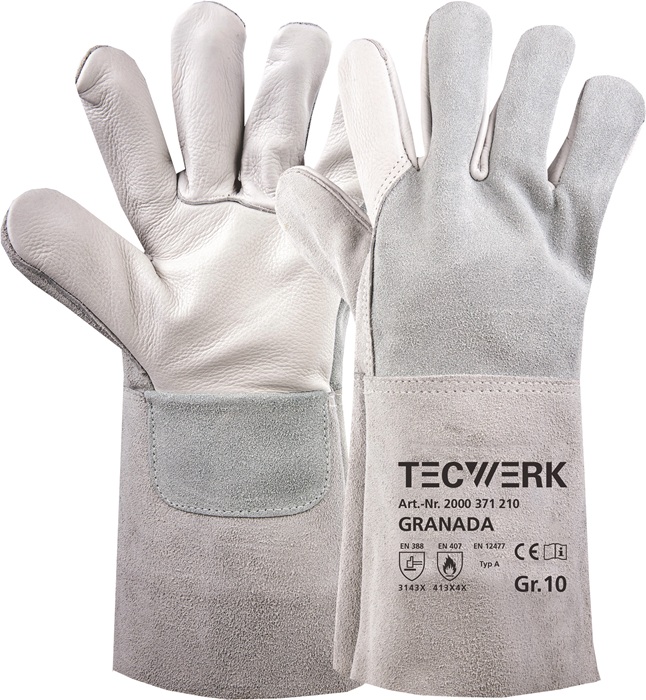 TECWERK Schweißerhandschuhe Granada