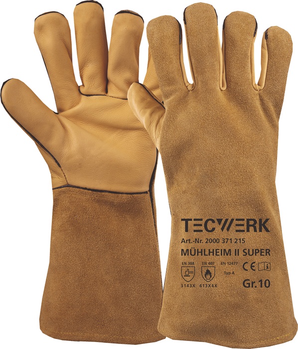 TECWERK Schweißerhandschuhe Mühlheim II Super