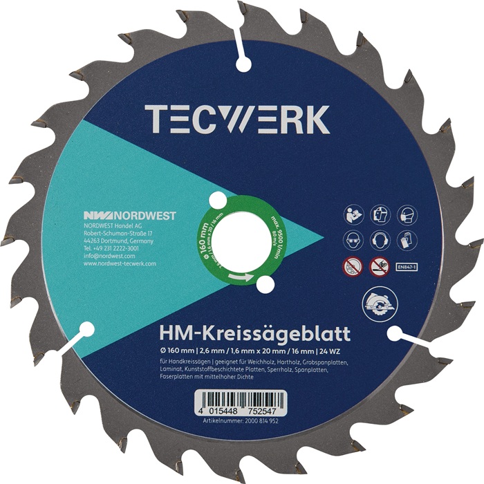 TECWERK Handkreissägeblatt
