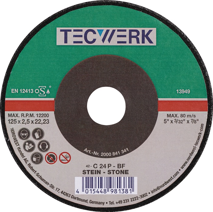 TECWERK Trennscheibe Stein