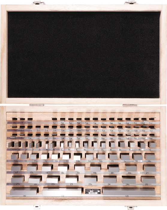 [2000851630] TECWERK Parallelendmaß-Satz (1, 103 teilig, 1 x 1,005/49 x 1,01 - 1,49/49 x 0,5 - 24,5/4 x 25 - 100)