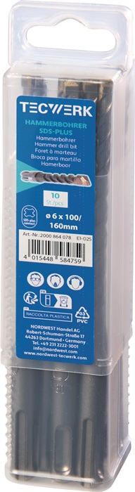 TECWERK Hammerbohrer Großpackung