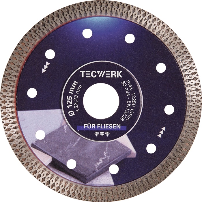 [2000865418] TECWERK Diamanttrennscheibe FLIESEN PRO X (115 mm, 13300 min-¹)