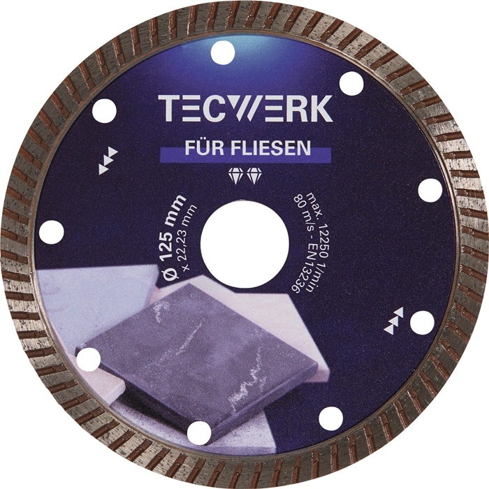 [2000865420] TECWERK Diamanttrennscheibe FLIESEN PRO T (115 mm, 13300 min-¹)