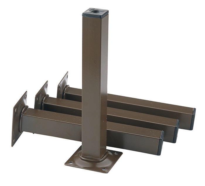 ALFER ALUMINIUM Möbelfuß weiß