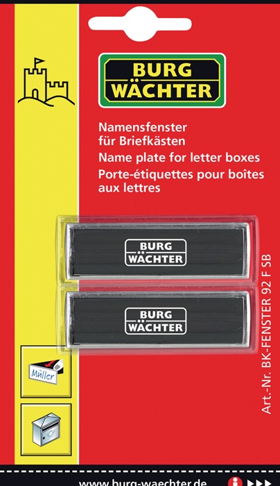 BURG-WÄCHTER Ersatznamensfenster