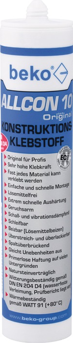 [3000264625] BEKO Konstruktionskleber Allcon 10 ® (310 ml)