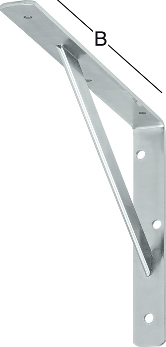[000159300Z] VORMANN Stegkonsole (300 mm, 300 kg, 200 mm, silber)