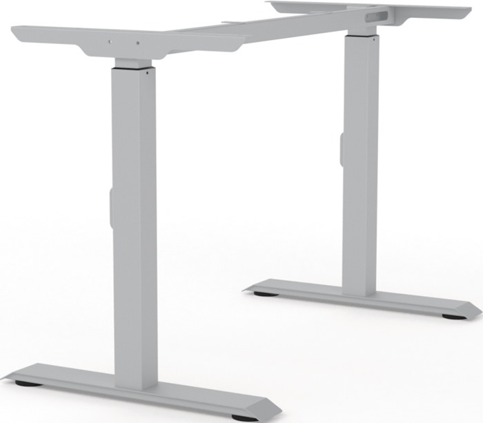 BMB Tischgestell weißaluminium RAL 9006