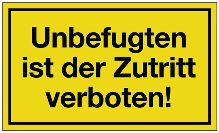 Hinweiszeichen