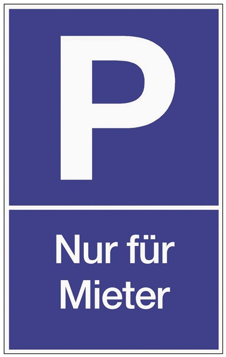 Parkplatzbeschilderung