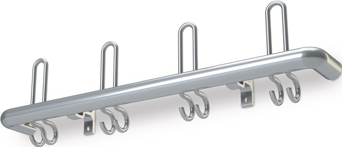 [NW284063] Wandgarderobe (1600 mm, F2, 8 Hut-/16 Mantelhaken)