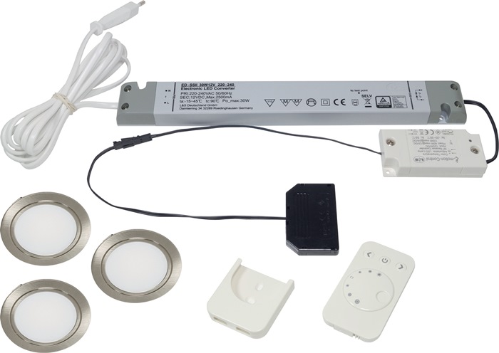 L&S Einbauleuchten-Set Chip 58 emotion