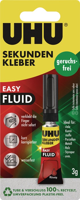 UHU Sekundenkleber EASY-FLUID geruchsfrei