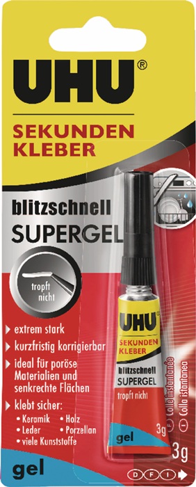 [4000353356] UHU Sekundenkleber blitzschnell SUPERGEL (3 g)