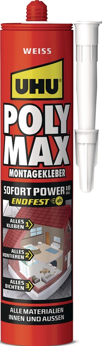 UHU Kleb- und Dichtstoff POLY MAX 10 SEK SOFORT POWER