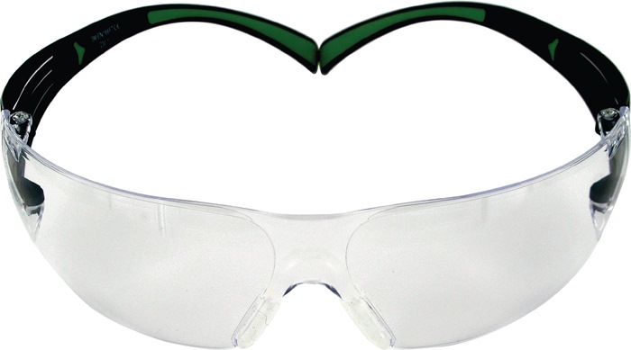 [4000370067] 3M Schutzbrille SecureFit™ 400 (Bügel schwarz grün, Scheibe I/O, 5-1.7 3M 1 FT)