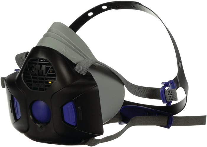 [4000370760] 3M Atemschutzhalbmaske HF-802SD – Serie HF 800 (ohne Filter, mit Sprachmembran, HF-802SD, M)