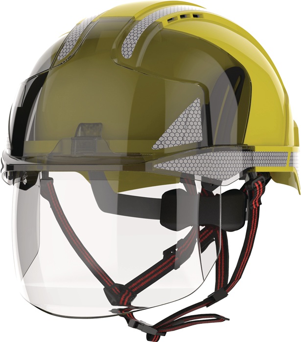 [4000370824] JSP Industriekletterhelm EVO® VISTAshield® Dualswitch™ (gelb/rauch)