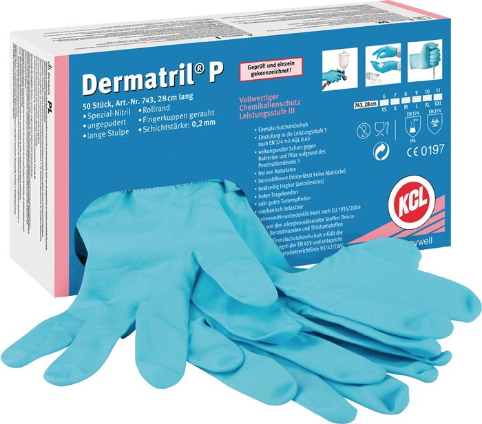 HONEYWELL Einweghandschuhe Dermatril P 743