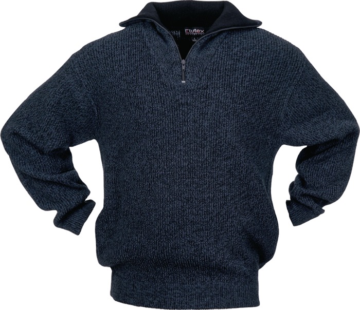 [4000377551] SCHEIBLER Pullover (L, schwarz/blau-meliert)