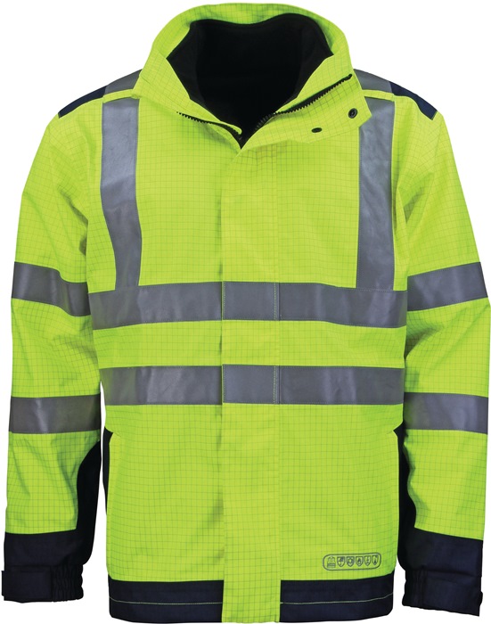 ASATEX Wetter-, Flamm- und Warnschutzjacke