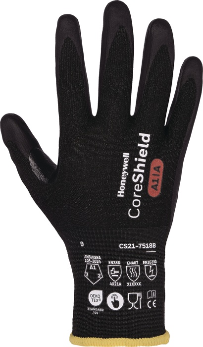 [4000391585] HONEYWELL Schnittschutzhandschuhe CORESHIELD 18G BLACK (10, 265 mm)