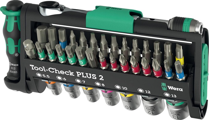 WERA Bit-/Steckschlüssel-Set Tool Check Plus 2