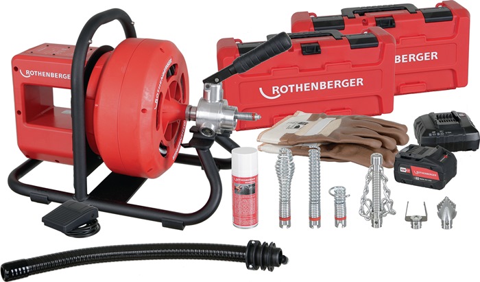 [4000781385] ROTHENBERGER Akku-Rohrreinigungsmaschine RODRUM VarioClean