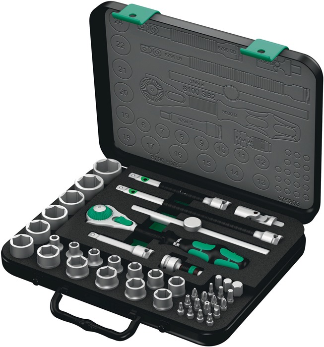 WERA Steckschlüssel-Satz 8100 SB2 Zyklop