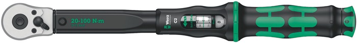 [05075621001] WERA Drehmomentschlüssel Click-Torque B 2 (405 mm, Click-Torque C 2, 1/2 ″, 12,5 mm, 20 - 100 Nm, 15 - 73 lbf.ft, 0,5 Nm)