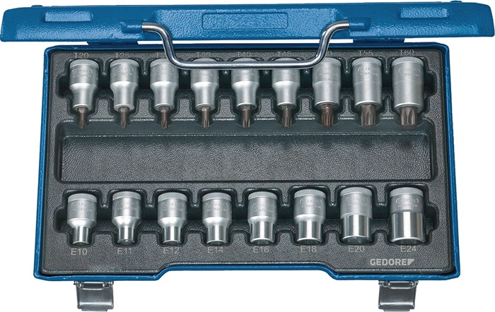 GEDORE Steckschlüssel-Satz ITX 19 TX-017