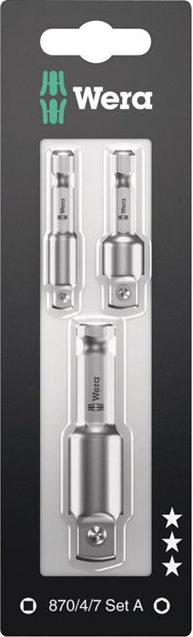 WERA Verbindungsteil-Set 870/4/7 Set A SB