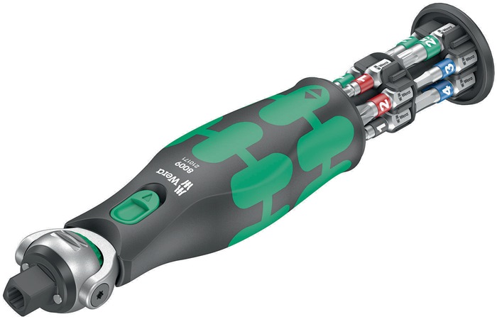 WERA Schwenk- und Umschaltknarre 8009 Zyklop Pocket Set 1