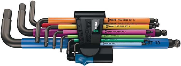 WERA Sechskantwinkelschraubendreher-Satz 950 SPKL/9 SM HF