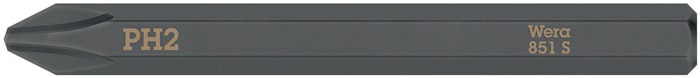 [05018161001] WERA Bit 851 S PH 1 x 70 mm (17, PH 2, 851 S PH 2 x 70 mm, für Schrauben mit Kreuzschlitz (PH))