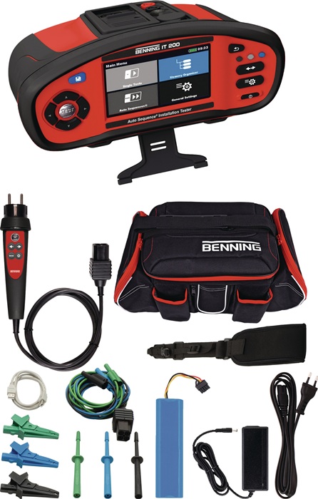 BENNING Gerätetester-Set IT 200, EV 3-2, L-Boxx