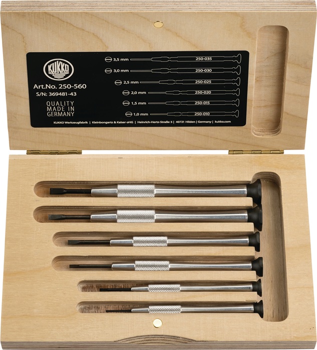 KUKKO Feinmechanikerschraubendreher-Satz 250