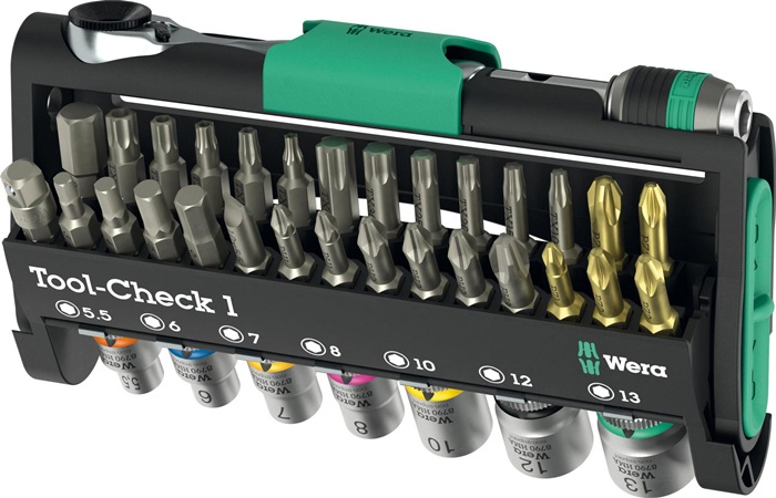 WERA Bit-/Steckschlüssel-Set Tool-Check 1