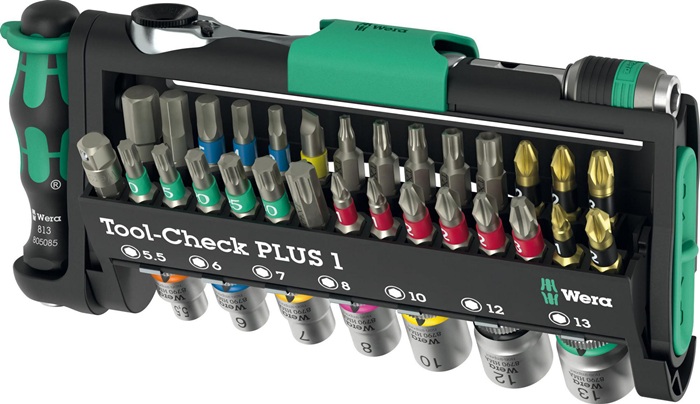 WERA Bit-/Steckschlüssel-Set Tool-Check PLUS 1