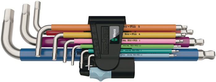 WERA Winkelschraubendreher-Satz 3950 SPKL/9 SM
