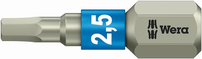 [05071072001] WERA Bit 3840/1 TS (2,5 mm, für Schrauben mit Innensechskant, 2,5 mm)