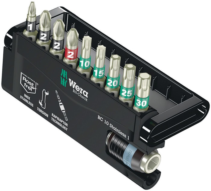 WERA Edelstahlbitsortiment BC 10 Stainless 1