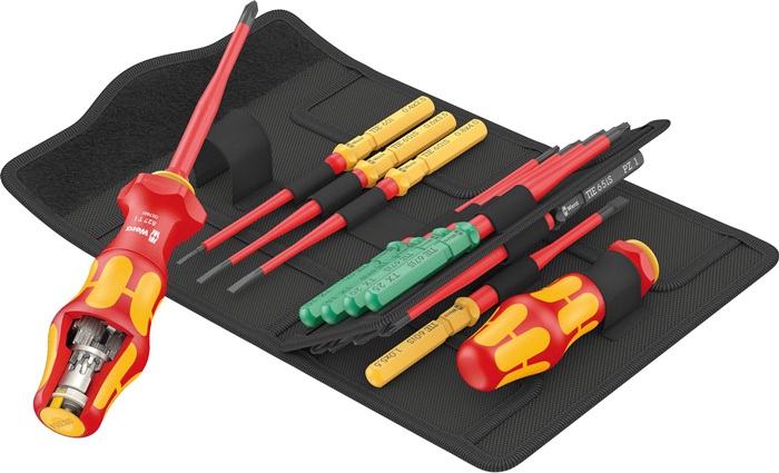 [4000828676] WERA Schraubendreher-Satz (Kraftform Kompakt Turbo i 1 Tool Finder, Schlitz/PH/PZ/PZS/TX)